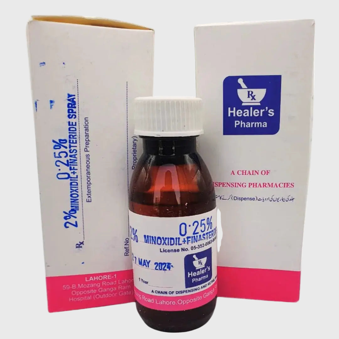 Healers Pharma 2% Minoxidil + 0.25% Finasteride Spray