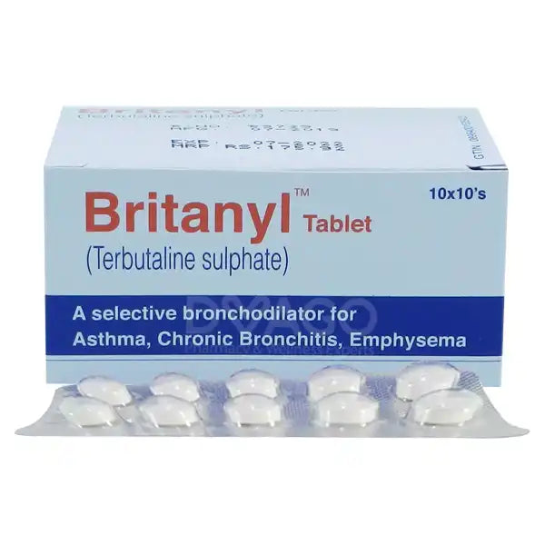 Britanyl 2.5mg Tablet – For Asthma and Breathing Relief