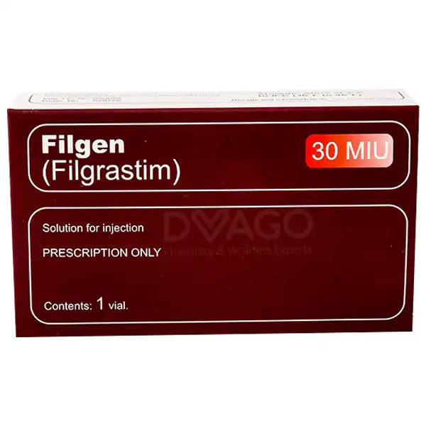 Filgen Injection 30 MIU Filgrastim for Neutropenia Management