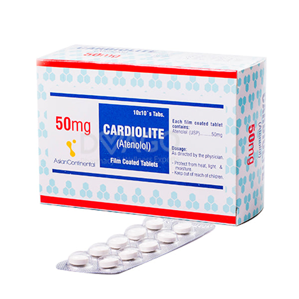 Cardiolite 50mg Tablet – Blood Pressure and Heart Rate Control Medicine