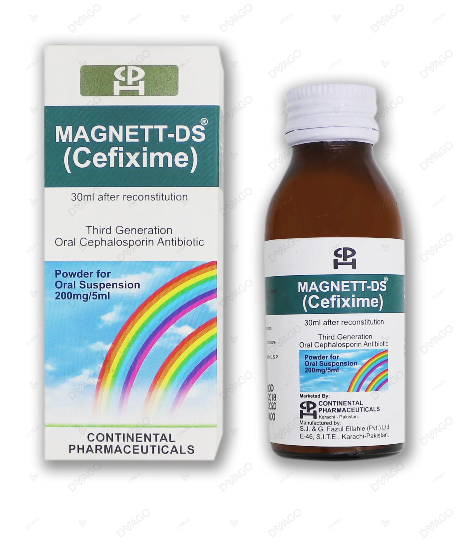 Magnett DS Syrup 30ml – Cefixime Double Strength Cephalosporin Antibiotic