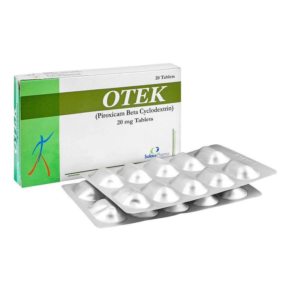 Otek 20mg Tablets (Piroxicam Beta Cyclodextrin) – Joint Pain and Arthritis Relief Medicine