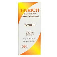Enrich Syrup 240ml (Digestive Enzymes with Vitamin B-Complex) – Appetite & Digestion Support