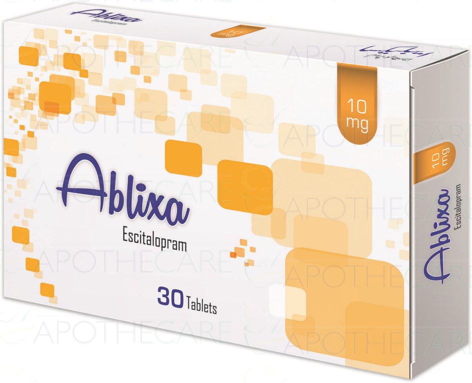 Ablixa 10mg Tablets – Escitalopram Antidepressant Medicine