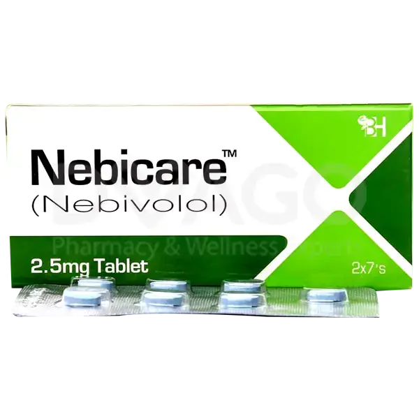 Nebicare 2.5mg Tablet – Blood Pressure & Heart Rate Control