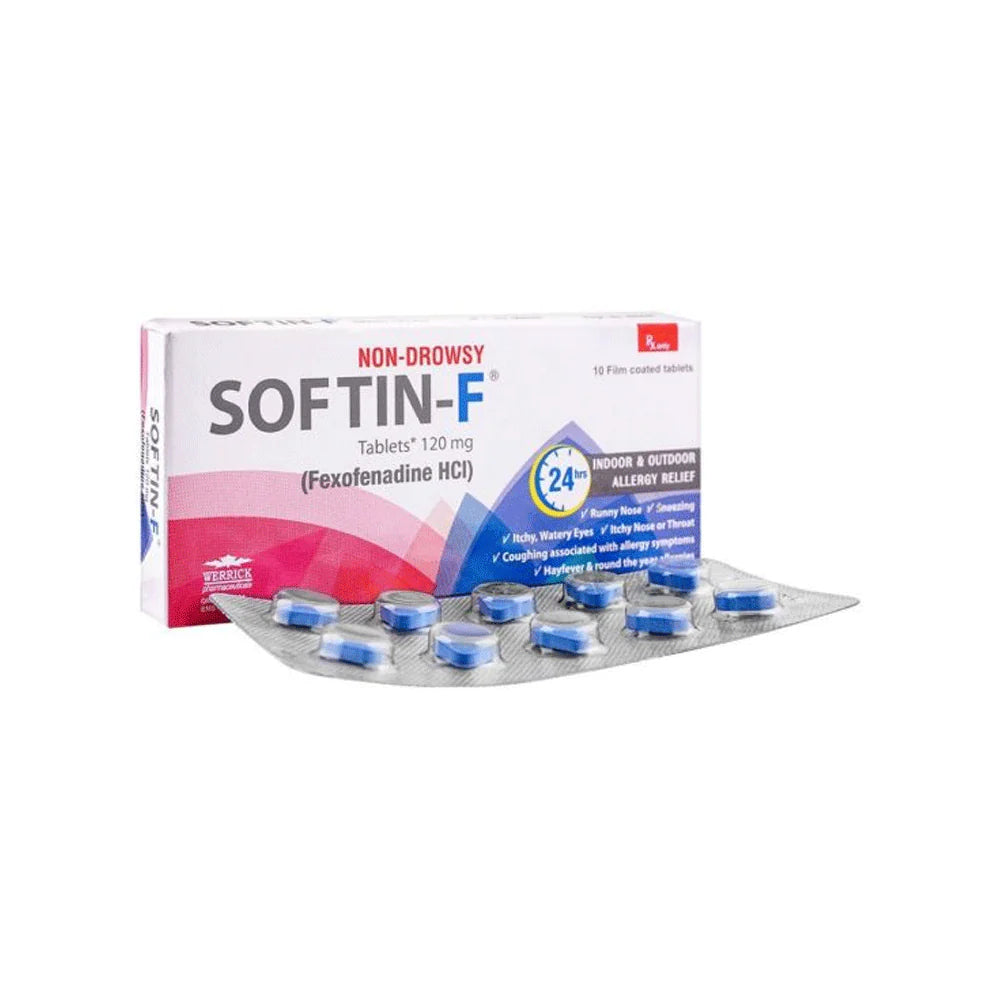 Softin-F Tablets 120mg – For Allergy and Sneezing Relief