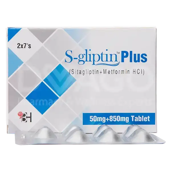 S Gliptin Plus 50mg/850mg Tablets – For Blood Sugar Control in Type 2 Diabetes