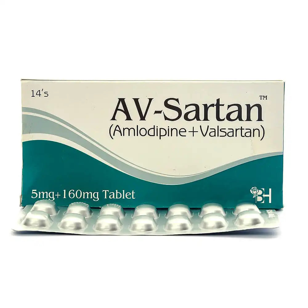 AV-Sartan 5mg/160mg Tablet – Controls High Blood Pressure & Improves Heart Health