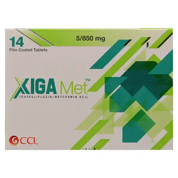 Xiga Met 5mg/850mg Tablets – Treatment for Type 2 Diabetes Blood Sugar Control