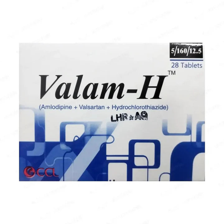 Valam H 5mg/160mg/12.5mg Tablets – Treatment for High Blood Pressure Control