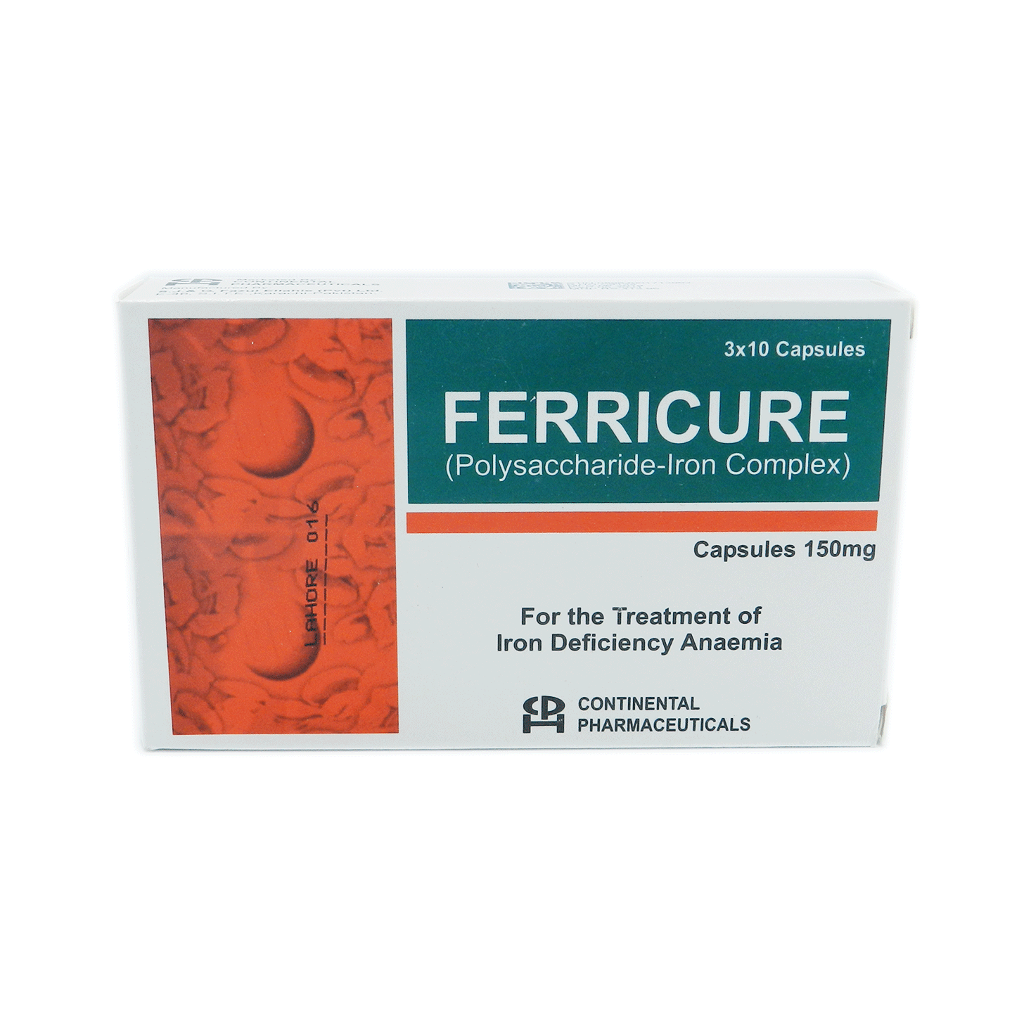 Ferricure Capsules 150mg – Polysaccharide Iron Complex for Iron Deficiency Anemia