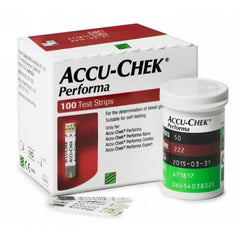 Accu-Chek Performa Test Strips 100s – Blood Glucose Monitoring Test Strips for Diabetes