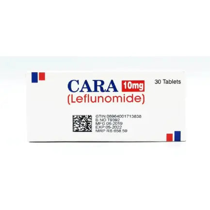 Cara 10mg Tablets (Leflunomide) – Disease Modifying Anti-Rheumatic Medicine