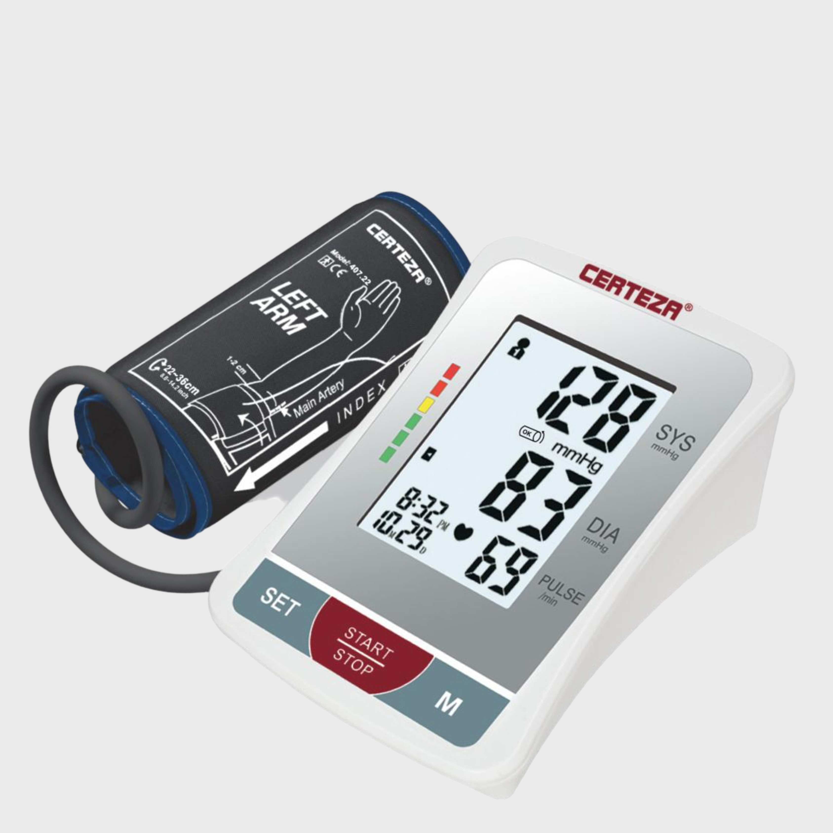 Certeza BM-407 Arm Blood Pressure Monitor — Dual Memory