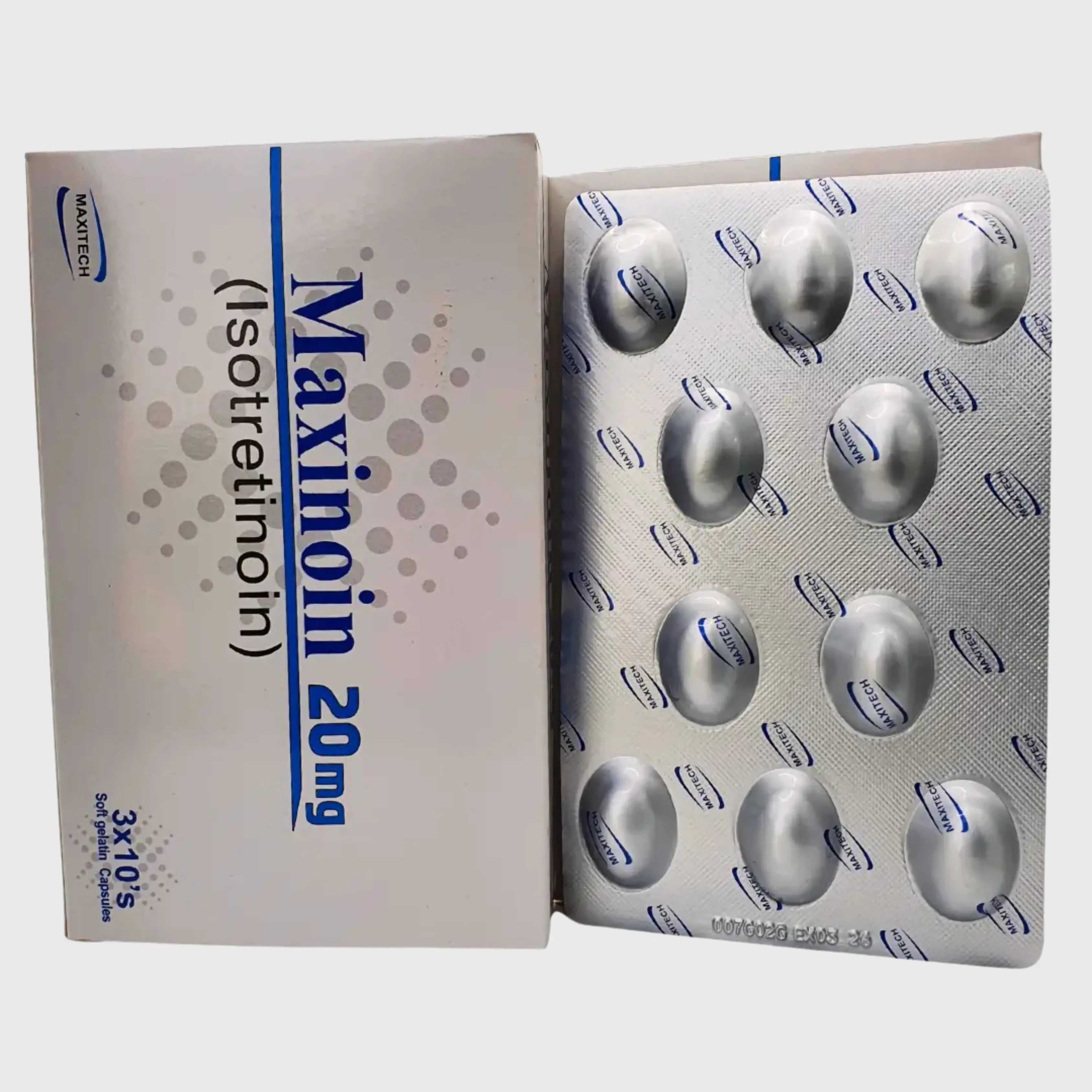 Maxinoin 20 mg Capsules – Intensive Acne Remission