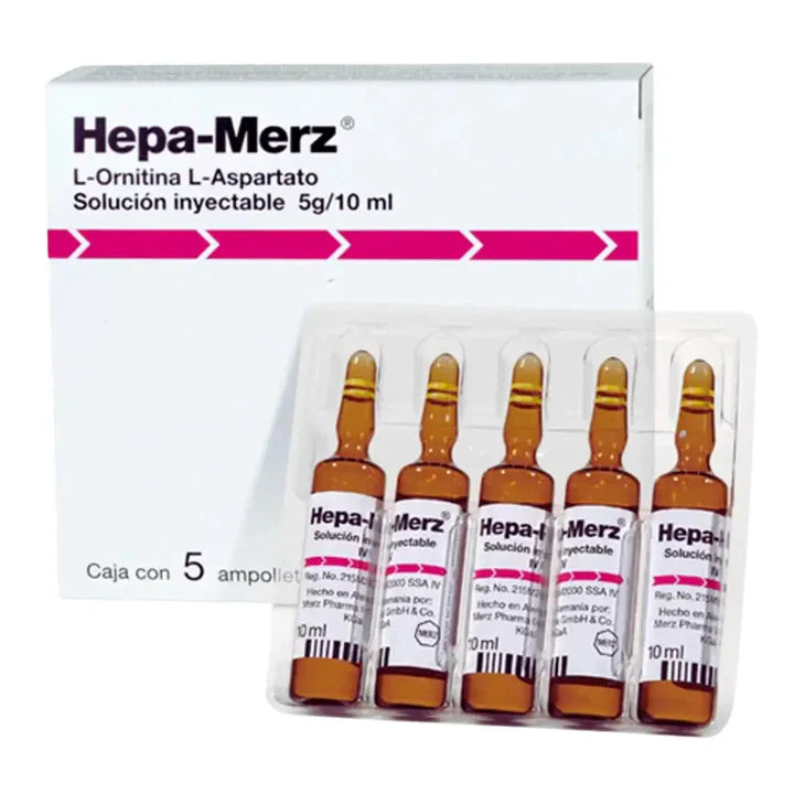 Hepa Merz 10ml Injection – For Liver Function Support and Ammonia Reduction