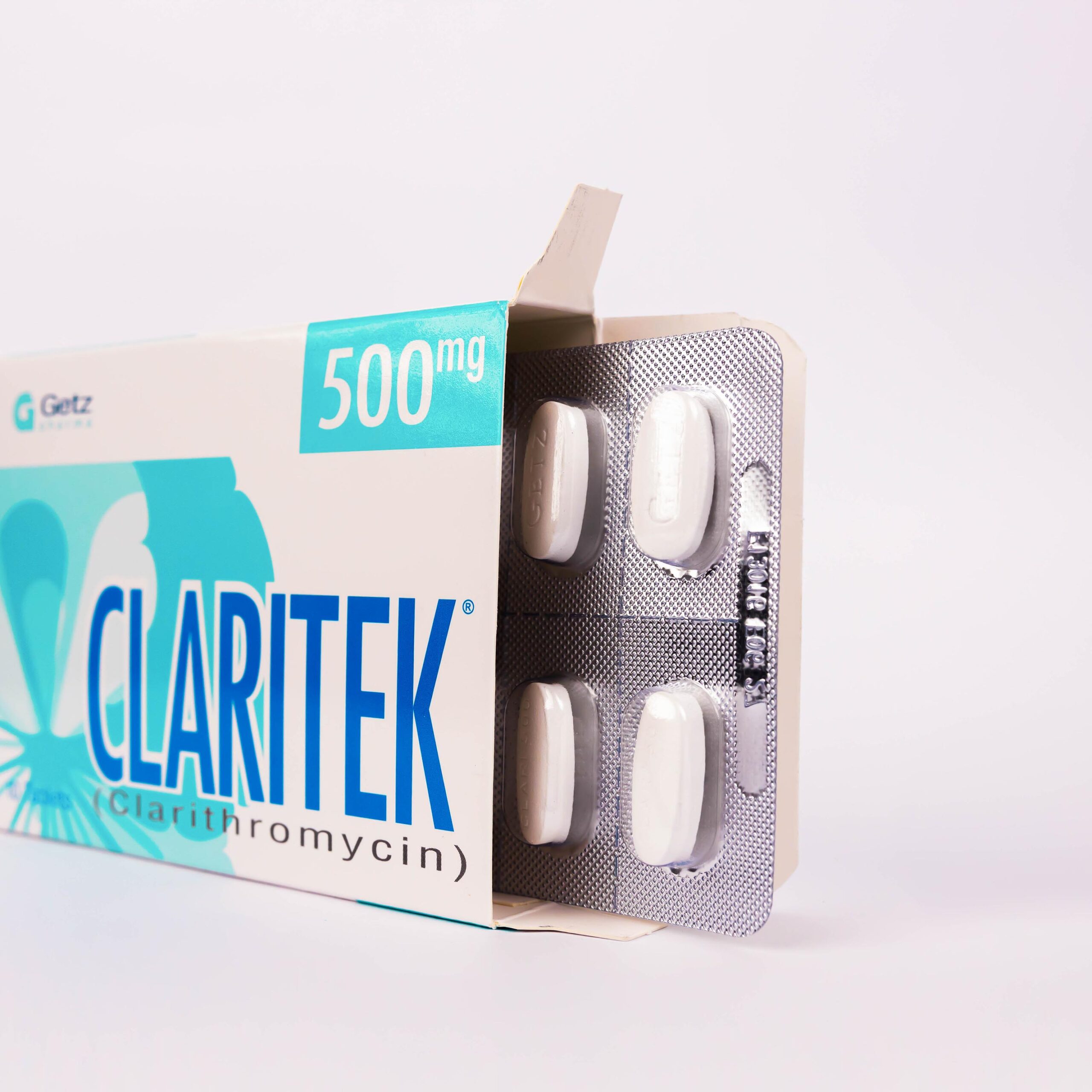 Claritek 500 mg Tablet – High-Dose Clarithromycin Antibiotic