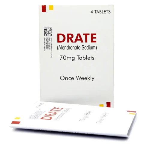 Drate 70mg Tablets (Alendronate Sodium) – Once Weekly Osteoporosis Treatment