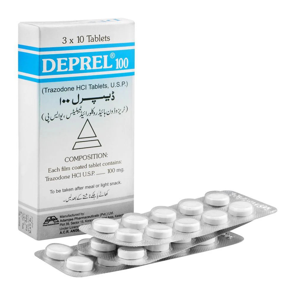Deprel 100mg Tablets – Treatment for Depression and Sleep Disturbance