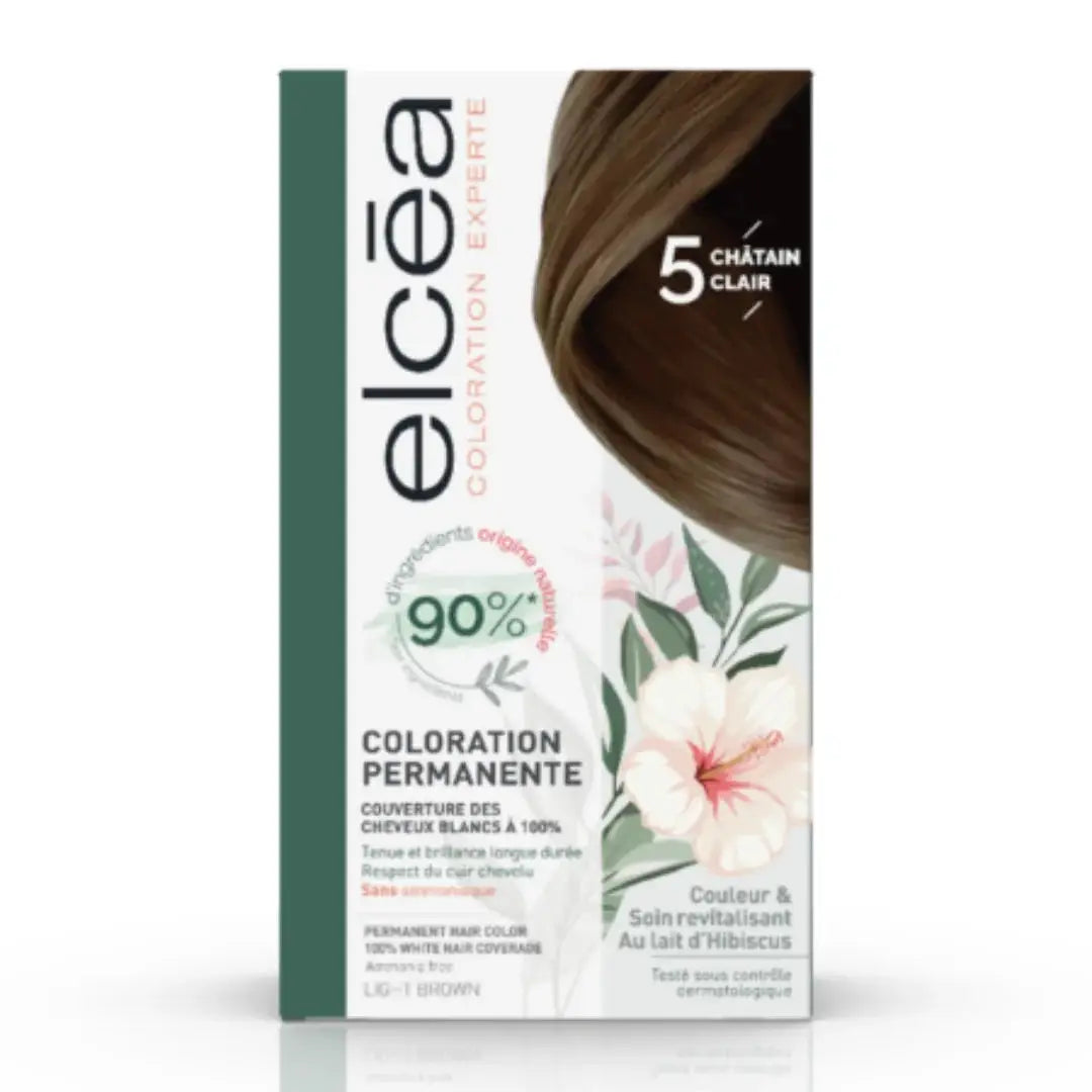 ELCEA Light Chestnut Permanent Hair Dye 5 – Warm, Natural Chestnut Shade