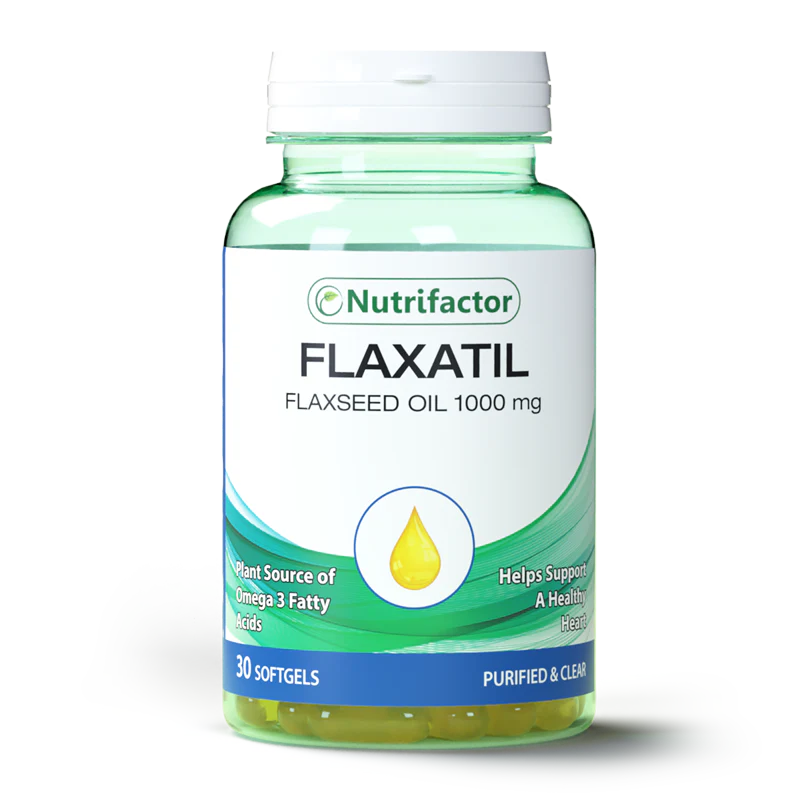 Flaxatil – 1000mg Flaxseed Oil Filled Softgels