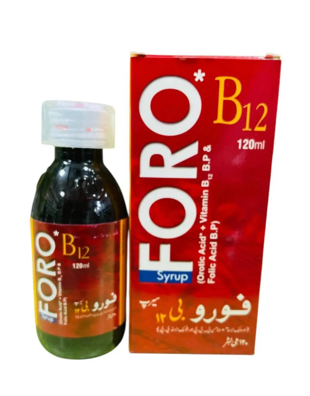 Foro B12 Syrup 120ml (Vitamin B12 + Folic Acid + Iron)