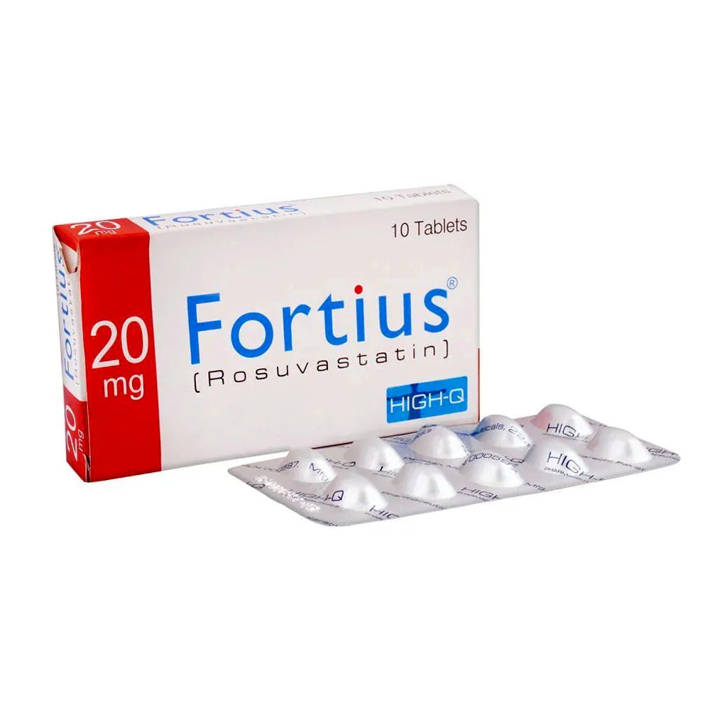 Fortius 20mg Tablet (Rosuvastatin) – High Cholesterol Control for Heart Health