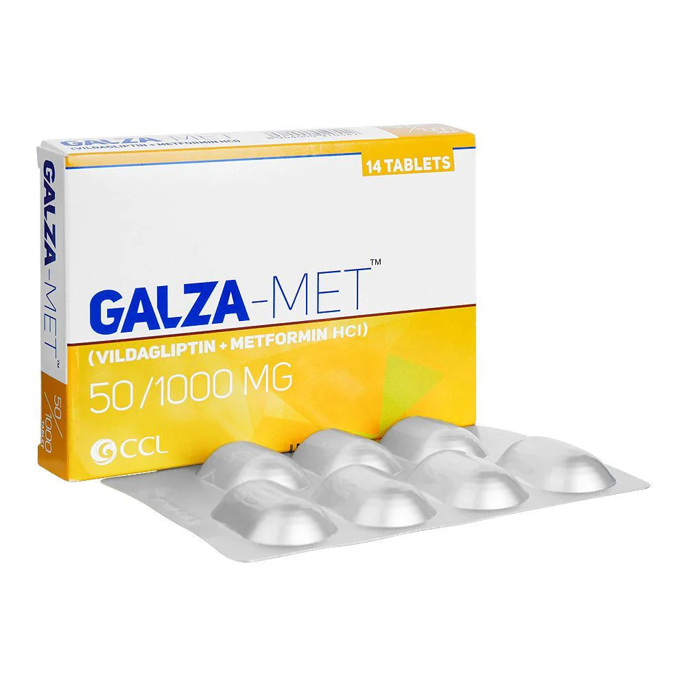 Galza Met 50/1000mg Tablets – Blood Sugar Control Tablets