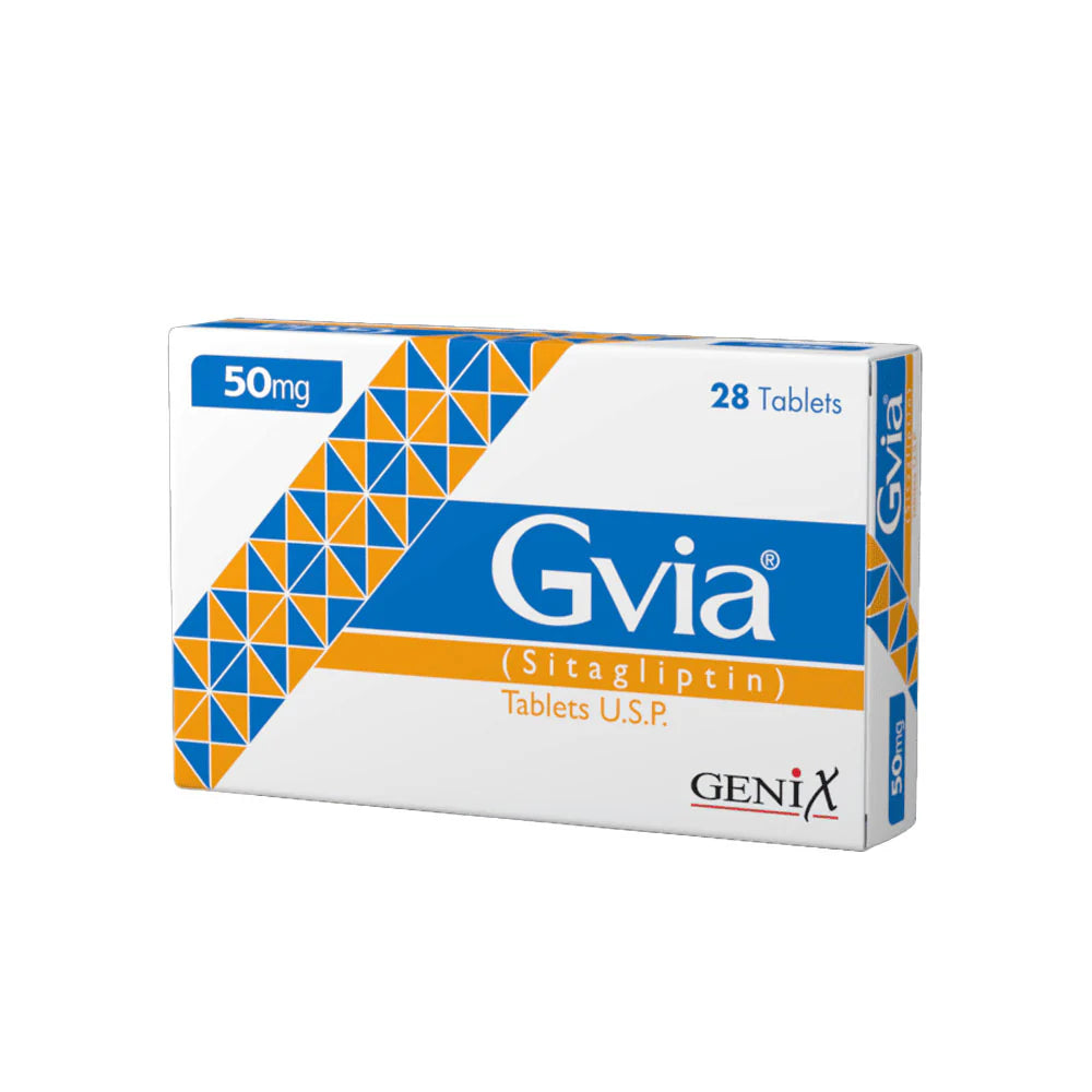 Gvia 50mg tablet for diabetes control Pakistan