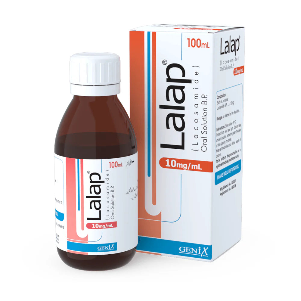 Lalap Syrup 100ml lacosamide for epilepsy Pakistan