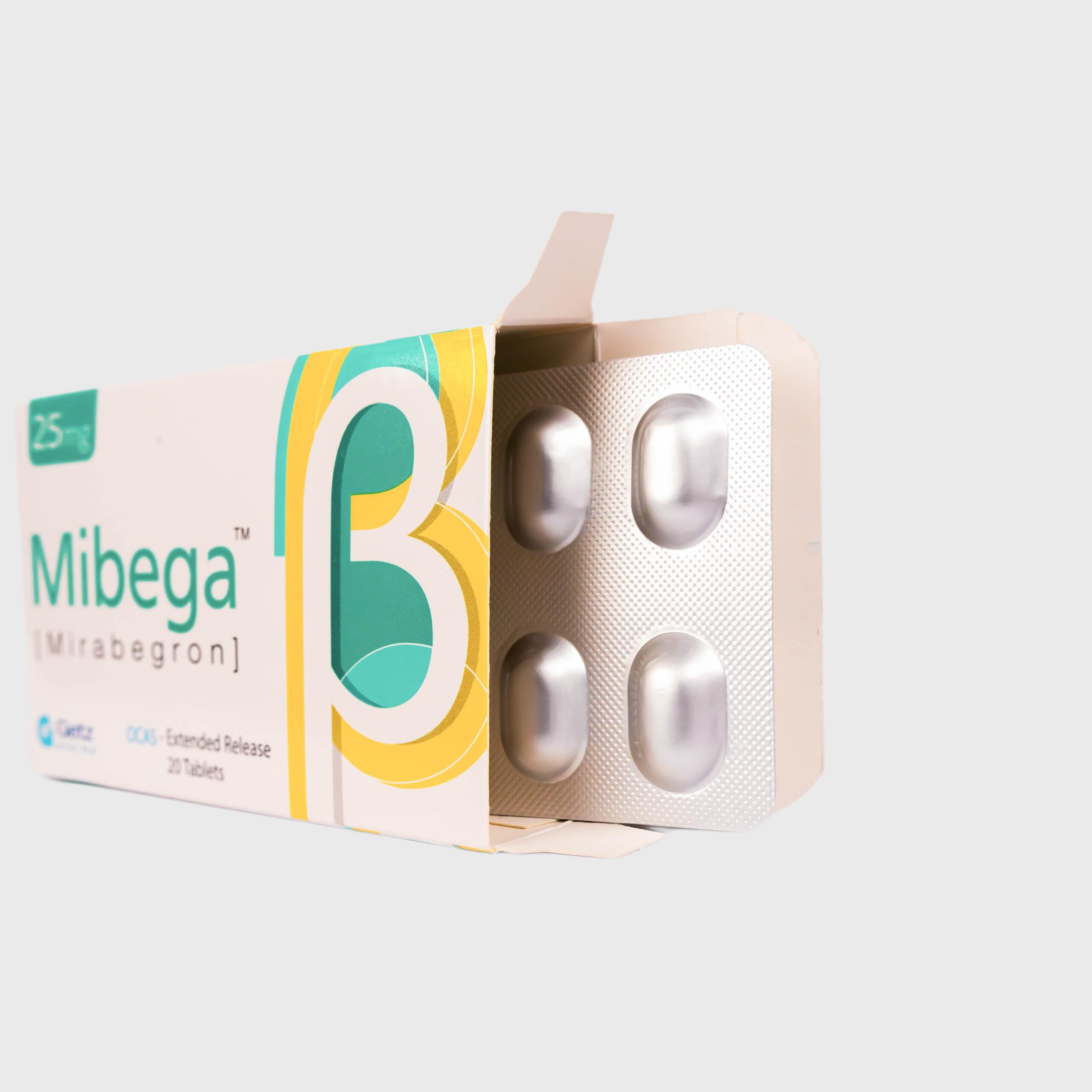 Mibega 25mg Tablet (20s) – Mirabegron for Overactive Bladder Control