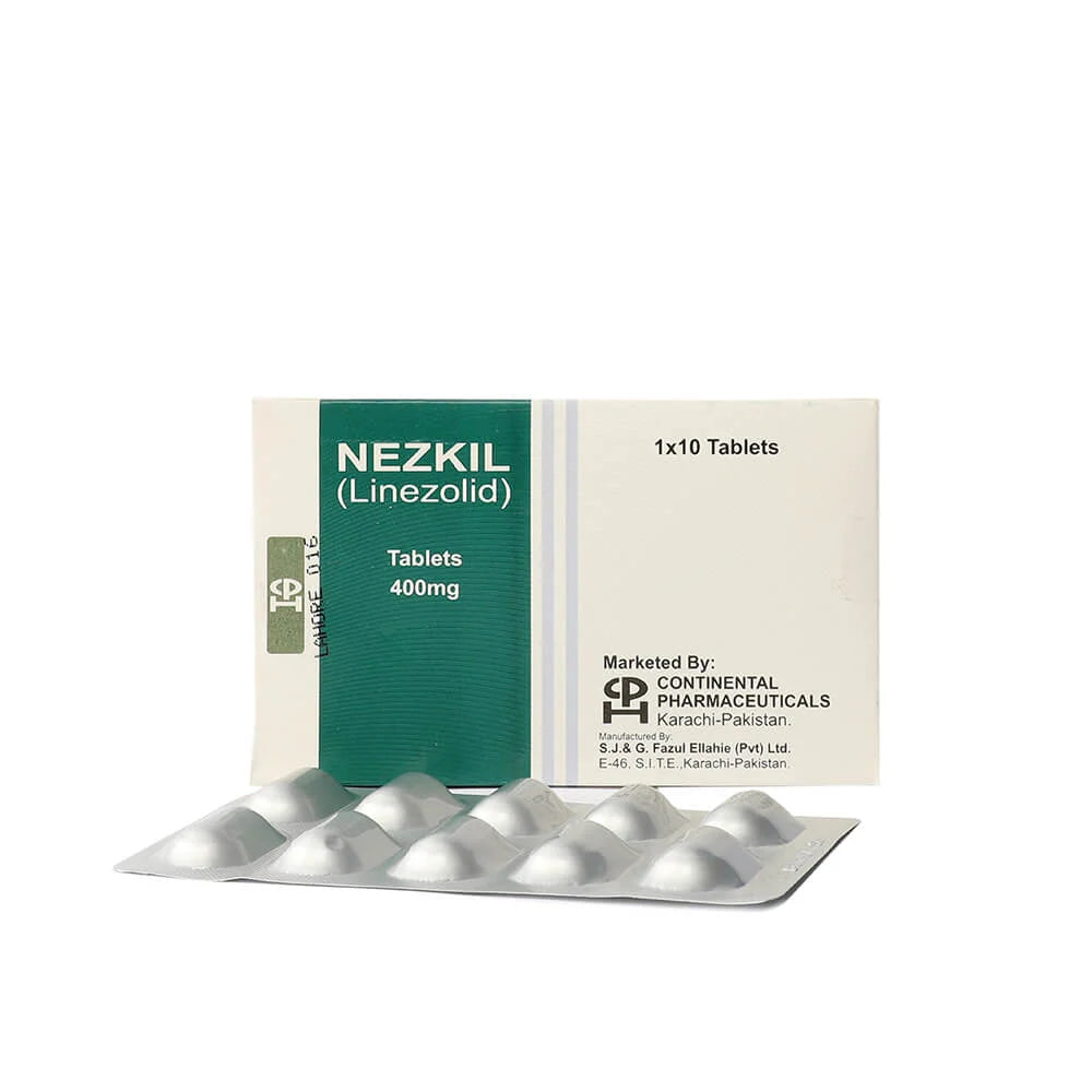 Nezkil 400mg Tablets – Linezolid Antibiotic for Resistant Infections