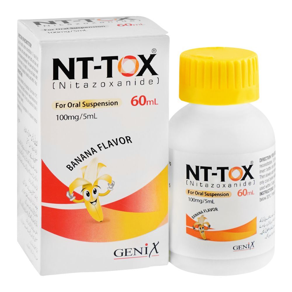 Nt Tox 100mg/5ml syrup for intestinal infections Pakistan