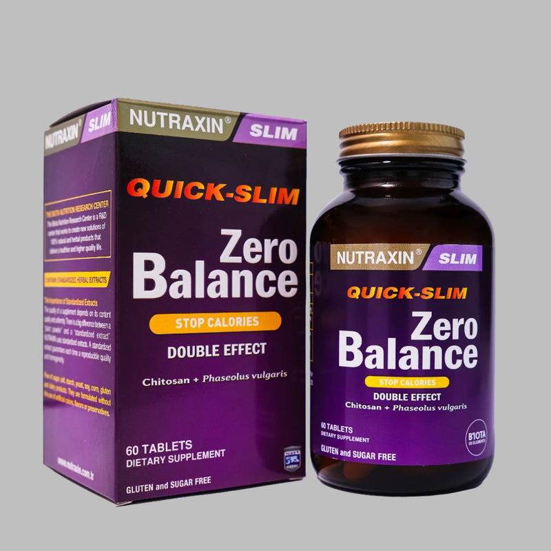 Zero Balance Tablets 60s Nutraxin for Weight Management & Metabolism Support