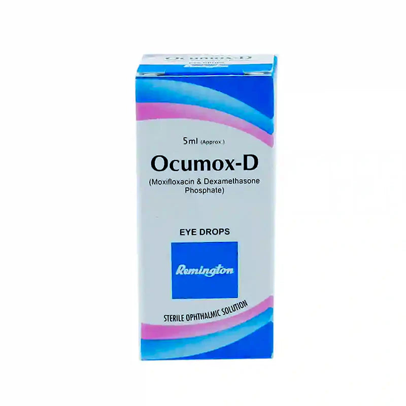 Ocumox-D 5ml Eye Drops – Bacterial Eye Infection and Inflammation Relief