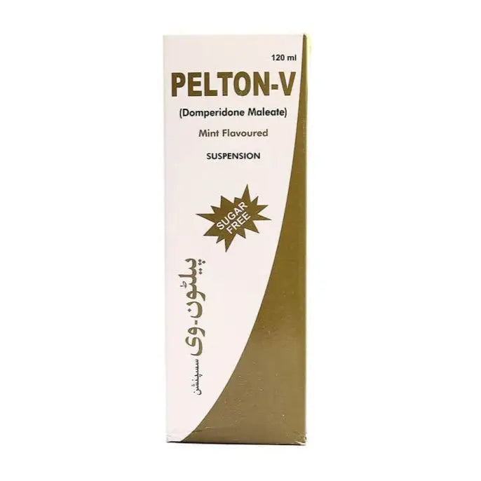 Pelton-V Syrup 120ml (Domperidone Maleate) – Nausea, Vomiting and Digestive Support Medicine