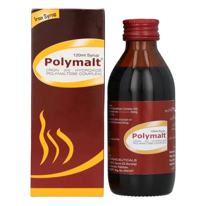 Polymalt 120ml Syrup (Iron Polymaltose Complex) – Iron Deficiency Support Syrup