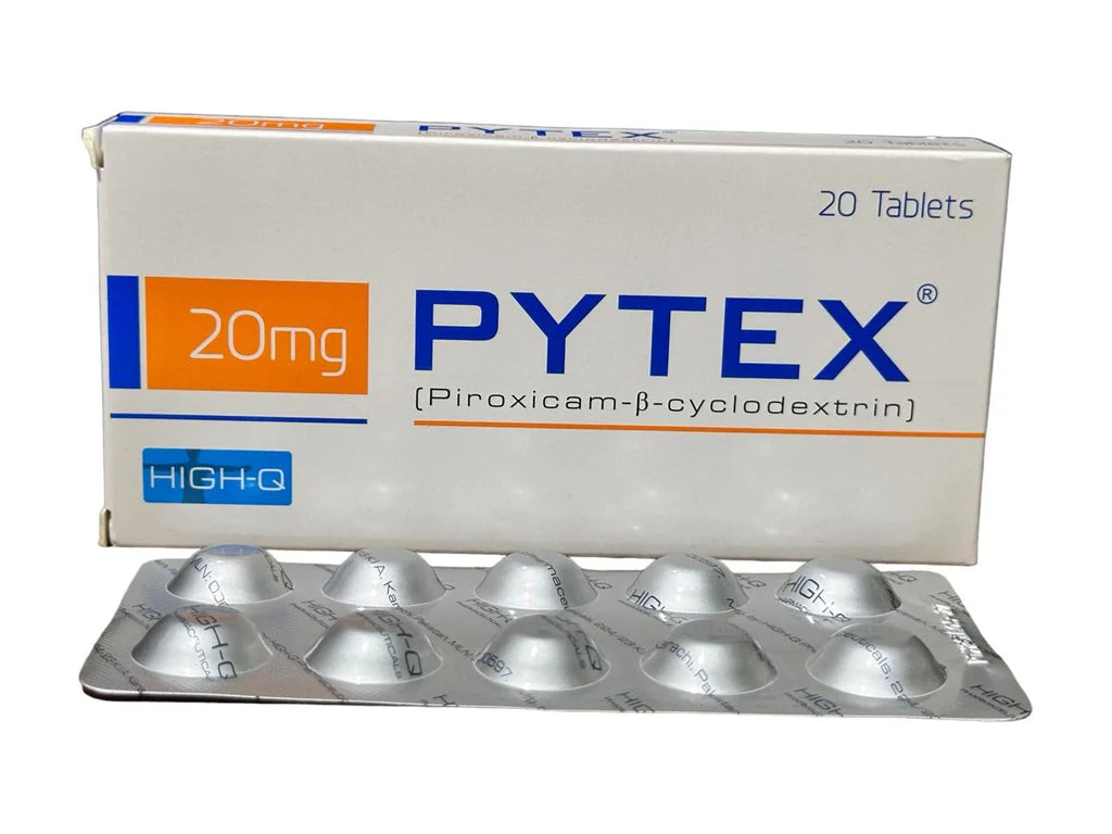 Pytex 20mg (Piroxicam β-Cyclodextrin) – Pain and Inflammation Relief Tablet