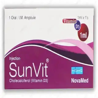 Sun Vit Injection (Cholecalciferol Vitamin D3) – Vitamin D Deficiency Treatment Injection