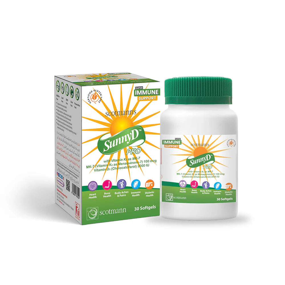 Sunny D Pro 2000 IU Softgel Capsules – Vitamin D Supplement for Daily Bone Support