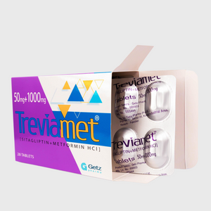 Treviamet 50mg+1000mg Tablet
