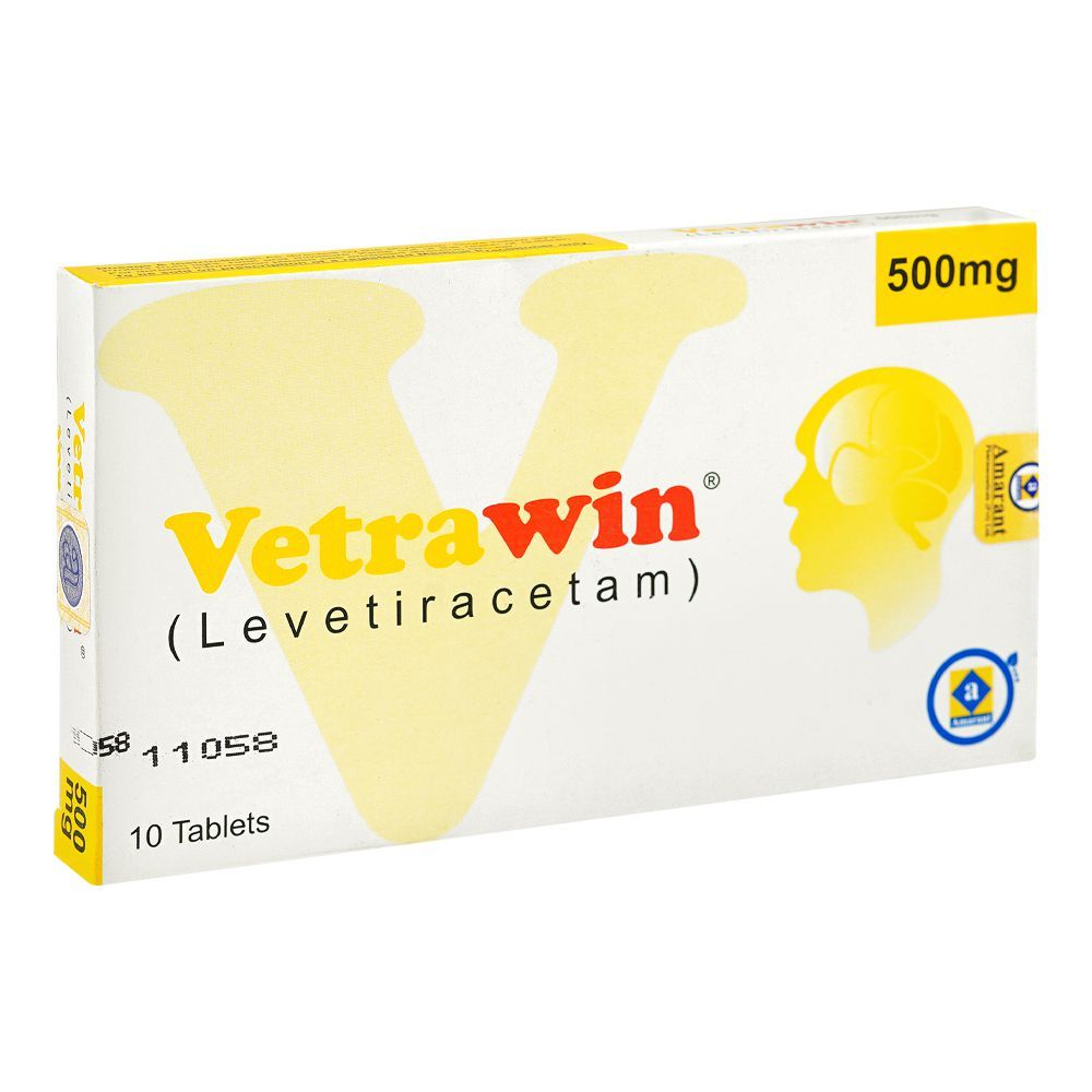 Vetrawin 500mg levetiracetam medicine for epilepsy Pakistan