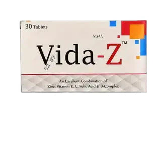 Vida-Z Tablet (Zinc, Vitamin C, Folic Acid & B-Complex) – Daily Nutritional Support Tablet