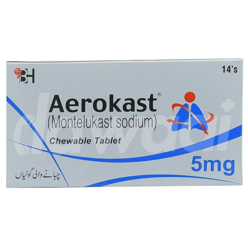 Aerokast 5mg Chewable Tablet – Allergy & Asthma Control for Children