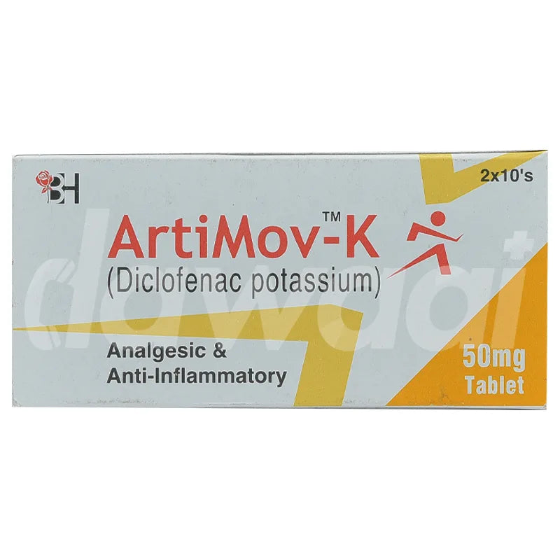 Artimov-K 50mg Tablet – Relief from Pain, Swelling & Inflammation