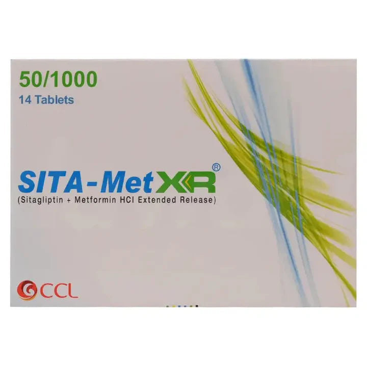 Sita Met XR 50mg/1000mg Tablets – Treatment for Type 2 Diabetes Blood Sugar Control