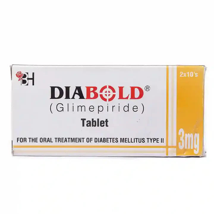 Diabold 3mg Tablet – For Type 2 Diabetes Blood Sugar Control