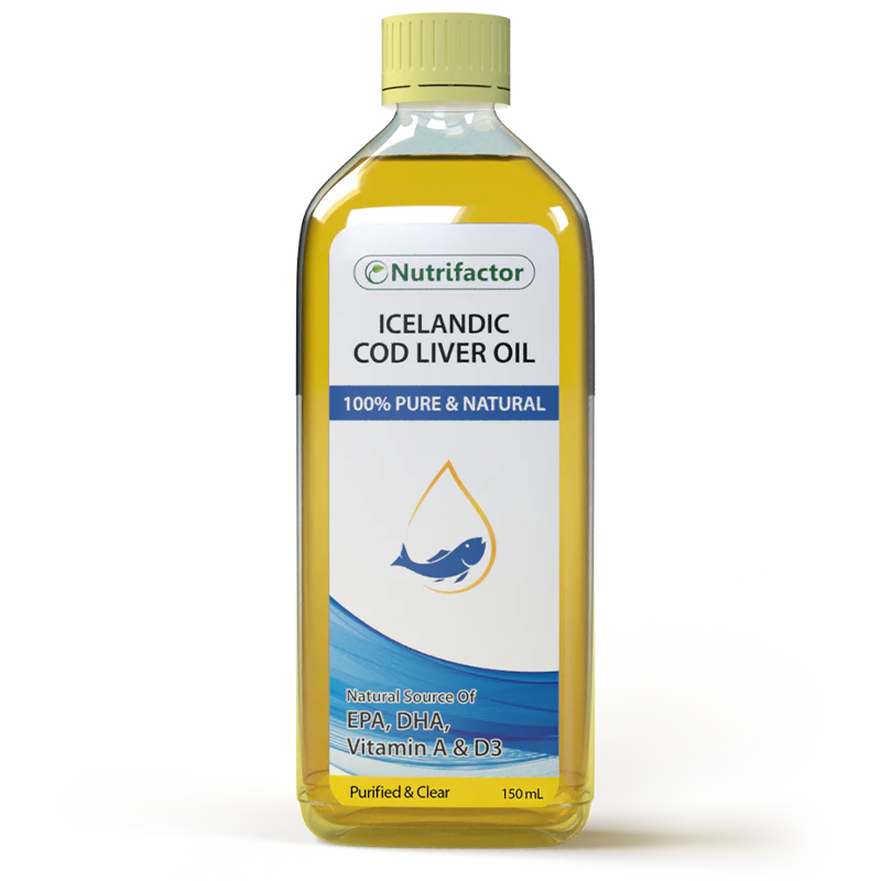 Icelandic Cod Liver Oil – Omega-3, EPA & DHA Liquid Supplement