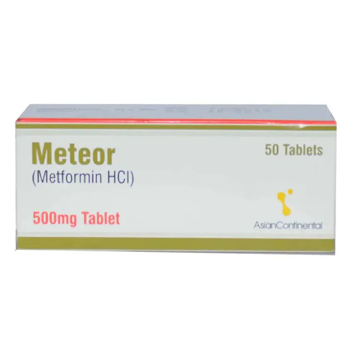 Meteor 500mg Tablet – Blood Sugar Control for Diabetes Management
