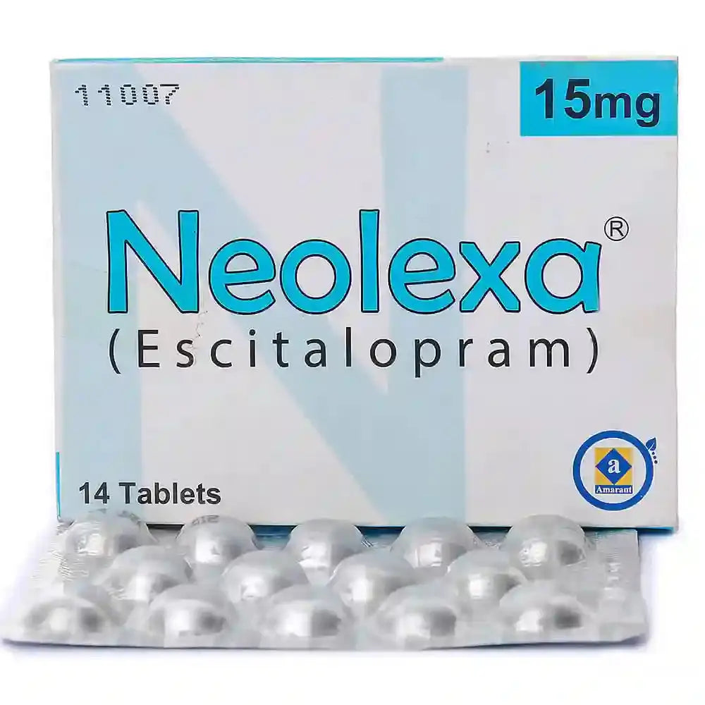 Neolexa 15mg Tablets (Escitalopram) – Anxiety and Depression Treatment Tablets